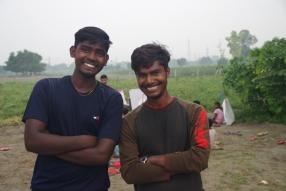 Some of the tutors we are training, at one of the slums in India where Charity United's educational programs are in place.