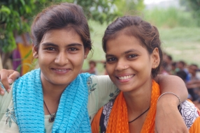 Some of the tutors we are training, at one of the slums in India where Charity United's educational programs are in place.