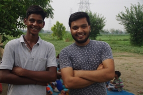 Some of the tutors we are training, at one of the slums in India where Charity United's educational programs are in place.