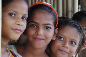 At one of the slums in India where Charity United's educational programs are in place.