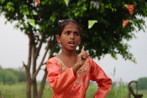 The community celebrates the new educational program that has been introduced to their village, at one of the slums in India where Charity United's educational programs are now in place.