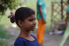 At one of the slums in India where Charity United's educational programs are in place.