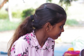 Classes being held at one of the slums in India where Charity United’s educational programs are in operation.