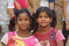 At one of the slums in India where Charity United's educational programs are in place.