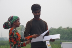 Classes being held at one of the slums in India where Charity United’s educational programs are in operation.