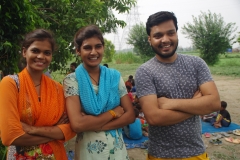 Some of the tutors we are training, at one of the slums in India where Charity United's educational programs are in place.