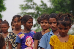 Classes being held at one of the slums in India where Charity United’s educational programs are in operation.