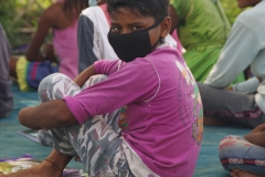 Classes being held at one of the slums in India where Charity United’s educational programs are in operation.