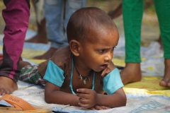 At one of the slums in India where Charity United's educational programs are in place.