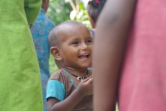 At one of the slums in India where Charity United's educational programs are in place.