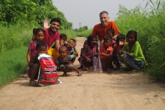 At one of the slums in India where Charity United's educational programs are in place.