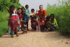 At one of the slums in India where Charity United's educational programs are in place.