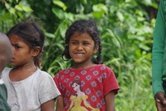 Classes being held at one of the slums in India where Charity United’s educational programs are in operation.