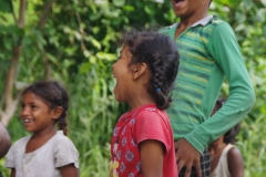 Classes being held at one of the slums in India where Charity United’s educational programs are in operation.