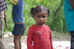 At one of the slums in India where Charity United's educational programs are in place.