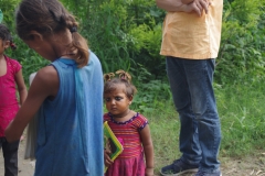 Classes being held at one of the slums in India where Charity United’s educational programs are in operation.