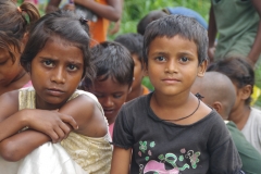 At one of the slums in India where Charity United's educational programs are in place.