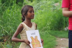 Classes being held at one of the slums in India where Charity United’s educational programs are in operation.