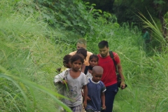 At one of the slums in India where Charity United's educational programs are in place.