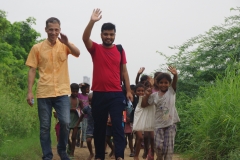 At one of the slums in India where Charity United's educational programs are in place.