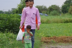 At one of the slums in India where Charity United's educational programs are in place.