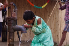 At one of the slums in India where Charity United's educational programs are in place.