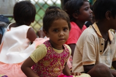 At one of the slums in India where Charity United's educational programs are in place.