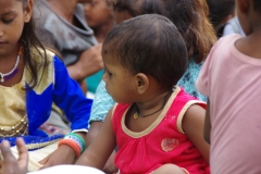 At one of the slums in India where Charity United's educational programs are in place.