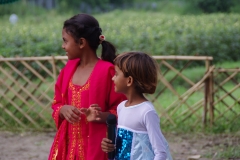 The community celebrates the new educational program that has been introduced to their village, at one of the slums in India where Charity United's educational programs are now in place.