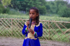 The community celebrates the new educational program that has been introduced to their village, at one of the slums in India where Charity United's educational programs are now in place.