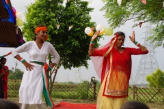 The community celebrates the new educational program that has been introduced to their village, at one of the slums in India where Charity United's educational programs are now in place.