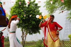 The community celebrates the new educational program that has been introduced to their village, at one of the slums in India where Charity United's educational programs are now in place.