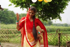 The community celebrates the new educational program that has been introduced to their village, at one of the slums in India where Charity United's educational programs are now in place.