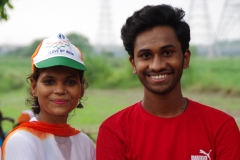 The community celebrates the new educational program that has been introduced to their village, at one of the slums in India where Charity United's educational programs are now in place.