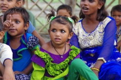 At one of the slums in India where Charity United's educational programs are in place.