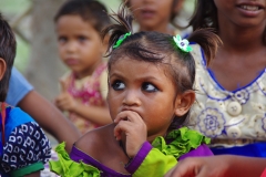 At one of the slums in India where Charity United's educational programs are in place.