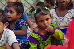 At one of the slums in India where Charity United's educational programs are in place.