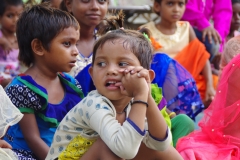 At one of the slums in India where Charity United's educational programs are in place.