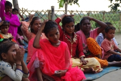 At one of the slums in India where Charity United's educational programs are in place.