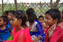 At one of the slums in India where Charity United's educational programs are in place.