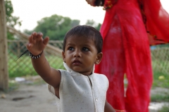 The community celebrates the new educational program that has been introduced to their village, at one of the slums in India where Charity United's educational programs are now in place.