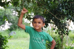 The community celebrates the new educational program that has been introduced to their village, at one of the slums in India where Charity United's educational programs are now in place.