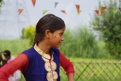 The community celebrates the new educational program that has been introduced to their village, at one of the slums in India where Charity United's educational programs are now in place.