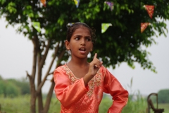 The community celebrates the new educational program that has been introduced to their village, at one of the slums in India where Charity United's educational programs are now in place.