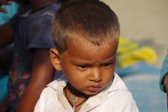 At one of the slums in India where Charity United's educational programs are in place.