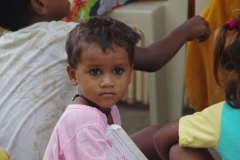 At one of the slums in India where Charity United's educational programs are in place.