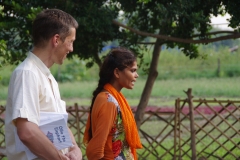 At one of the slums in India where Charity United's educational programs are in place.