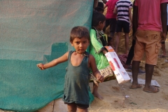 At one of the slums in India where Charity United's educational programs are in place.