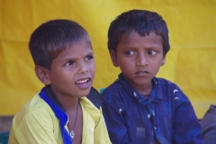 At one of the slums in India where Charity United's educational programs are in place.