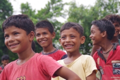 At one of the slums in India where Charity United's educational programs are in place.